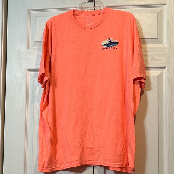crown & ivy Other - Crown & Ivy Men's Bright Coral Tee